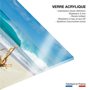 Tableau moderne plage de sable blanc Tableau plexiglas