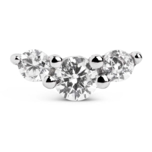 Orecchino Singolo Freesia Spark in Argento