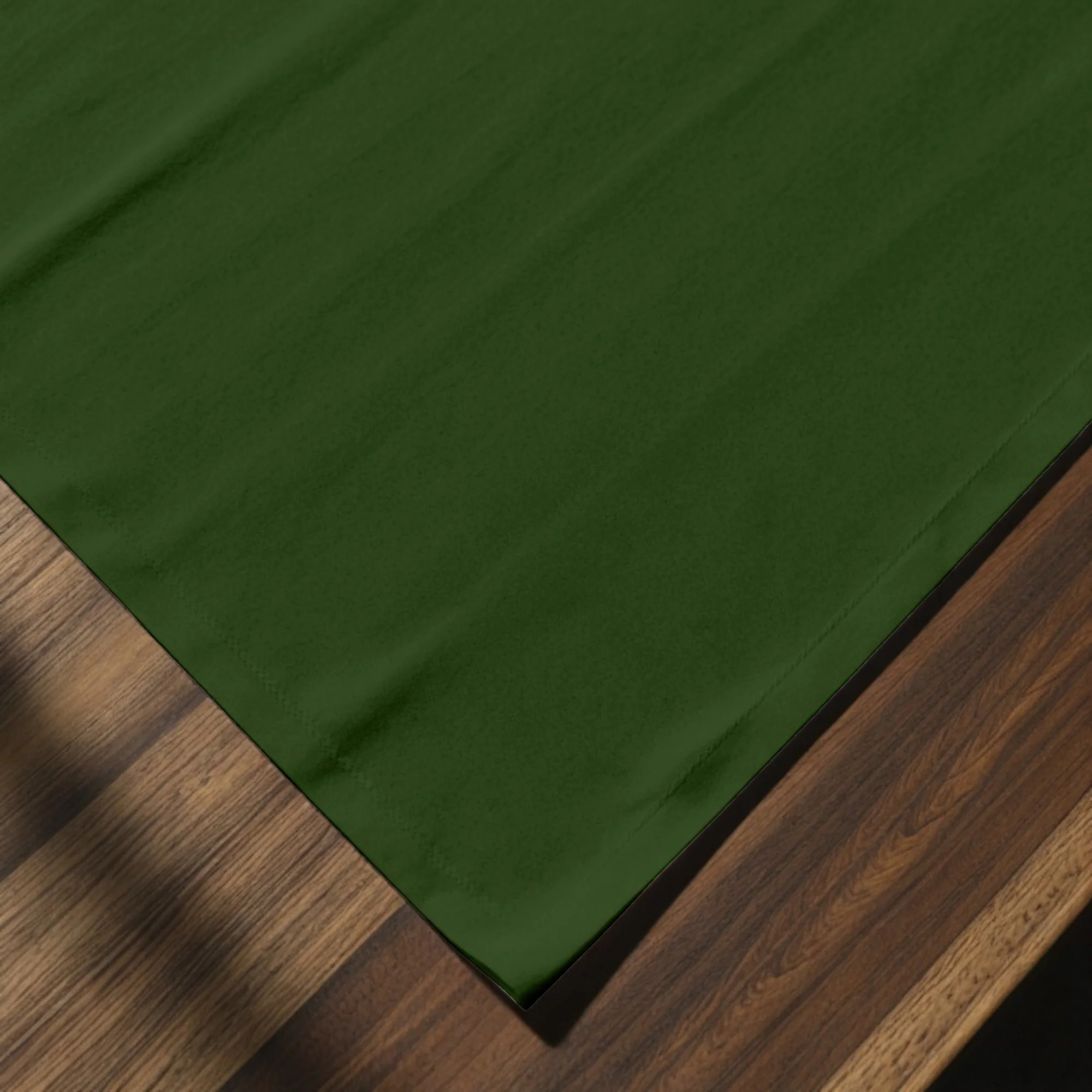 Lot de 2 sets de table anti-taches Vert Uni