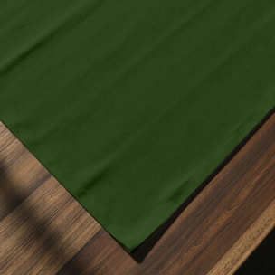 Lot de 2 sets de table anti-taches Vert Uni