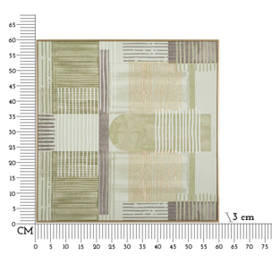 STAMPA DIPINTA SU TELA LIGNES C/CORNICE -A- CM 60X3X60