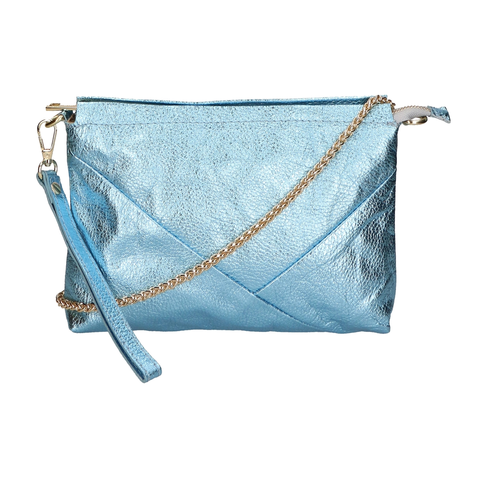 Pochette da Donna Giorgia in Vera Pelle Made in Italy 19x27x2 cm