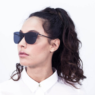 Gafas de sol OCEAN GENOVA - Ahumado planas espaciales con patillas metálicas doradas