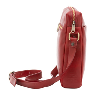 Borsa a tracolla uomo in vera pelle - Modello False - Made in Italy - 26.0 x 25.0 x 6.0 cm