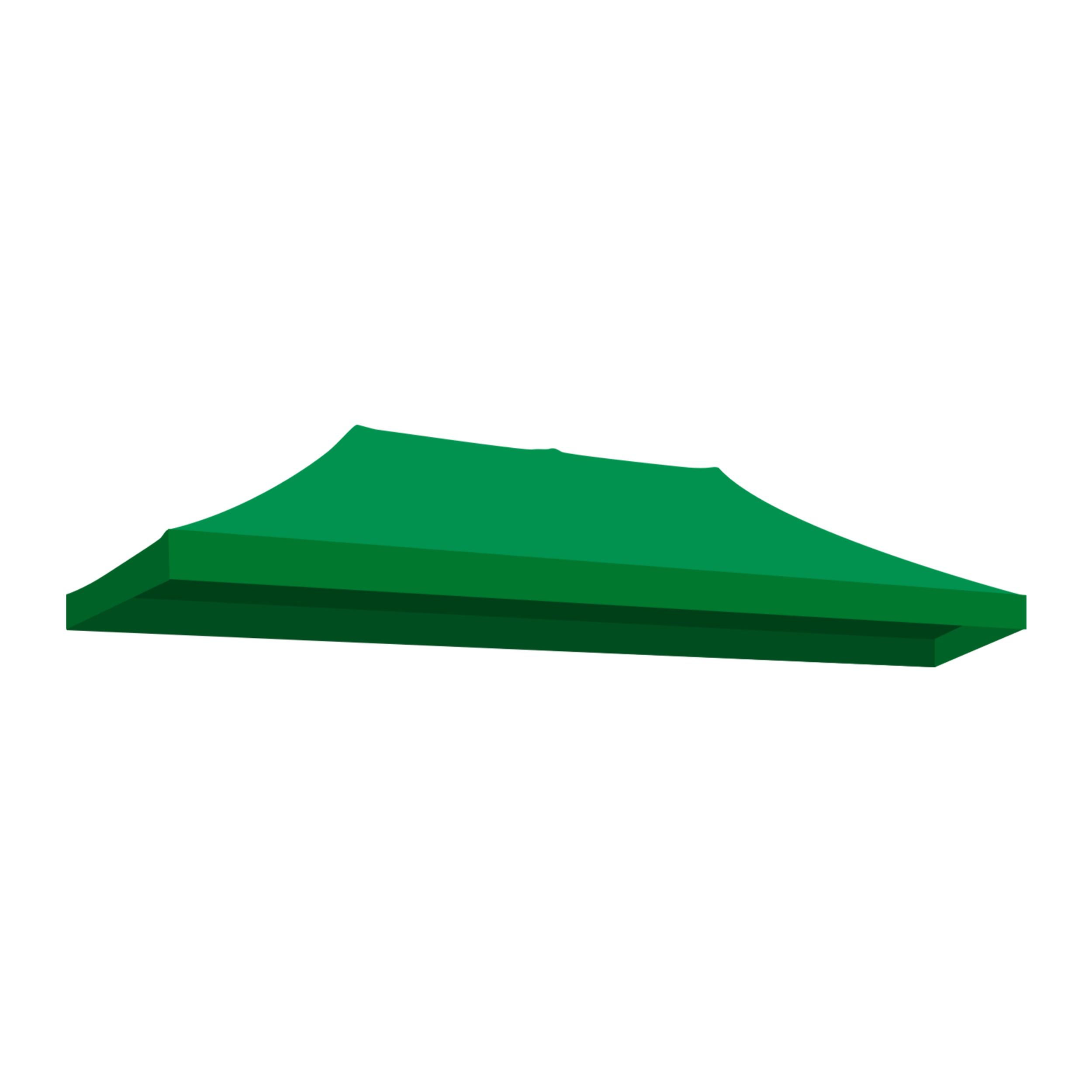 Telo di copertura superiore per gazebo 3x6 mt Oxford rivestita in PVC Colore verde