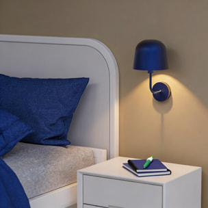Forlight Fres aplique interior en azul para bombilla E14