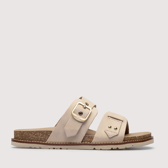 Sandalia Bio Piel Hielo - Evianna