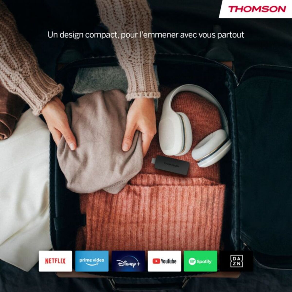 Passerelle multimédia THOMSON 145G Stick 4K avec GoogleTV