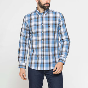 CAMICIA BUTTON-DOWN CON MANICA LUNGA E TASCHINO
