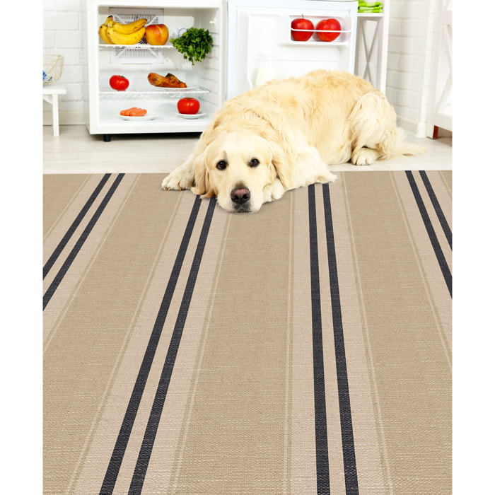 Alfombra de vinilo CERAMIKO, Camilo, imitación textura textil 80x300 cm