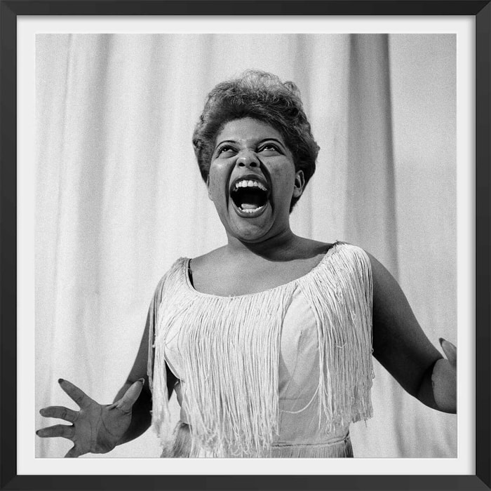 Affiche portrait Bertice Reading Affiche + cadre en bois - Noir