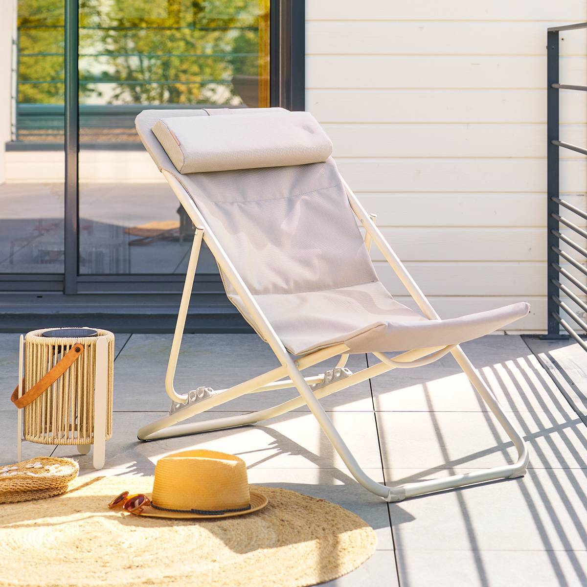 Chilienne de jardin empilable pliable Mirael argile