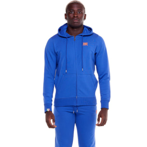 Leone Basic Sudadera con capucha y cremallera para hombre