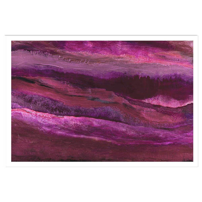 Poster rose horizon Affiche seule