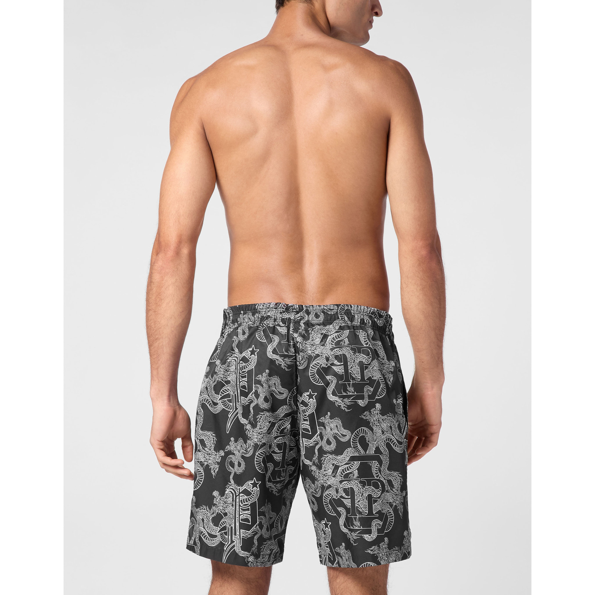 PHILIPP PLEIN Swim Trunks DRAGON