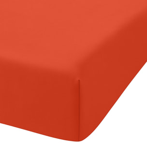 Drap housse - bonnet:30cm 100%coton 57fils bisque