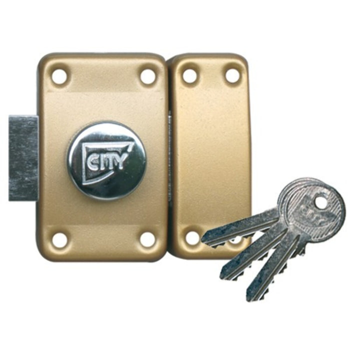 Verrou ISEO City 26 double cylindre - Cylindre 40 mm - Sur variure MV 05 - 10022402V05