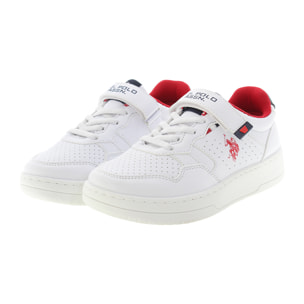 Sneakers U.S. Polo Assn. bianco-rosso