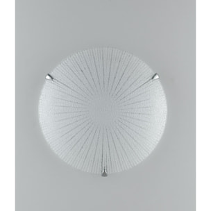 Plafoniera LED CHANTAL in vetro bianco 15W 4000K (luce naturale) 30 cm.