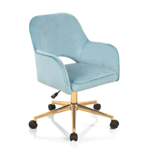 Tomasucci Fauteuil de bureau VICTORIA BLEU