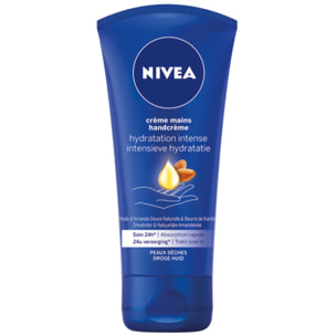 Pack de 3 - Crème mains Hydratation Intense NIVEA Huile d'Amande Douce et Beurre de Karité 75ml