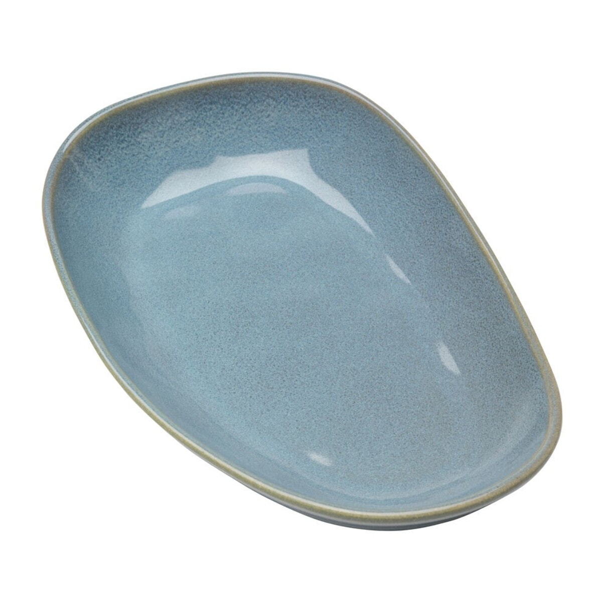 Assiettes creuses Organic 25cm bleues set de 4 Kare Design