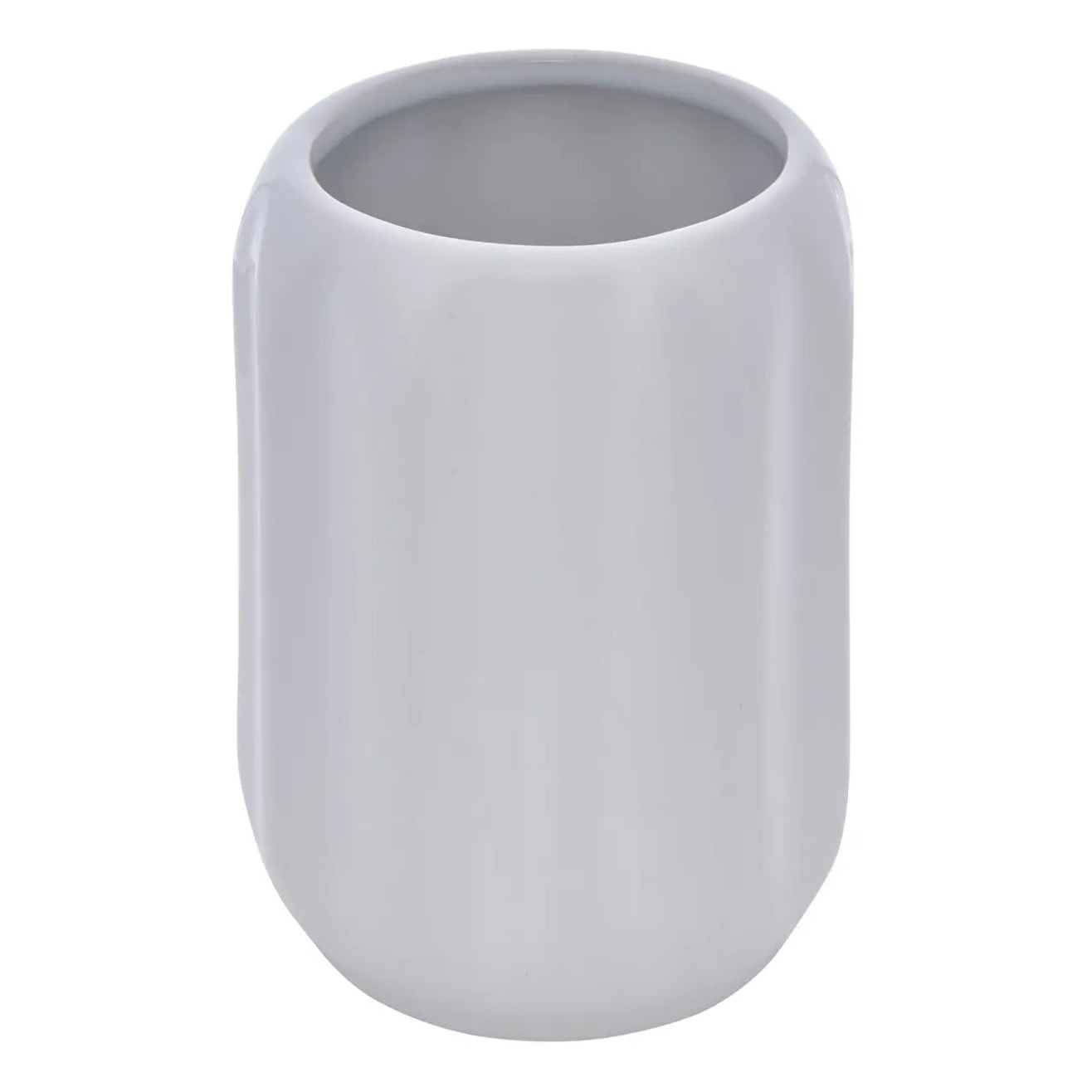 Porte-brosse à dents Colorama en céramique D.8xH.12cm blanc