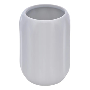Porte-brosse à dents Colorama en céramique D.8xH.12cm blanc