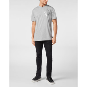 PHILIPP PLEIN T-Shirt Round Neck CHROME