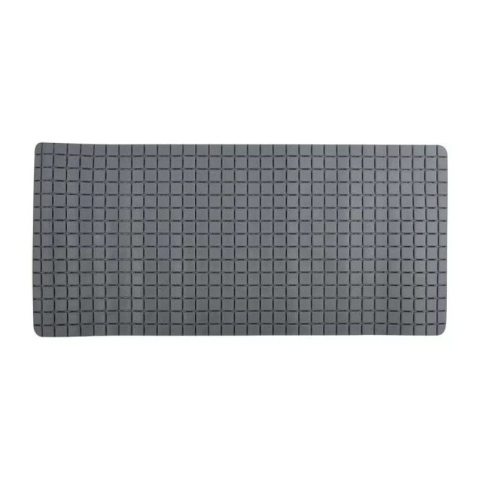 Tapis Fond de baignoire antidérapant Caoutchouc QUADRO 36x76cm Gris MSV