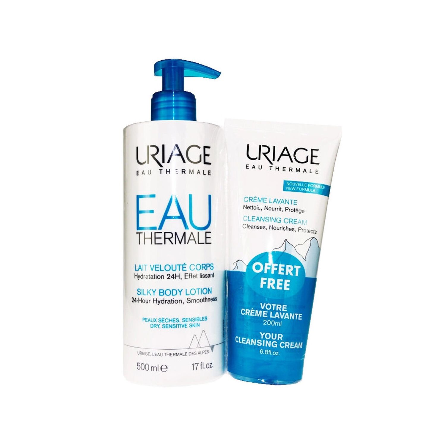 Eau Thermale - Duo Lait Velouté Corps  + Crème Lavante 200 ml