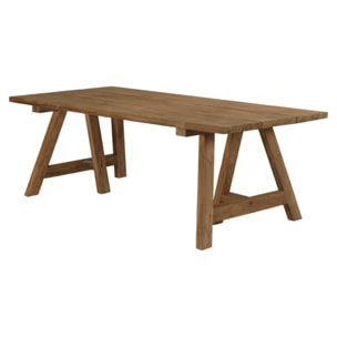 VALERIA - Ensemble de jardin en bois teck de recyclé rotin 6 pers.