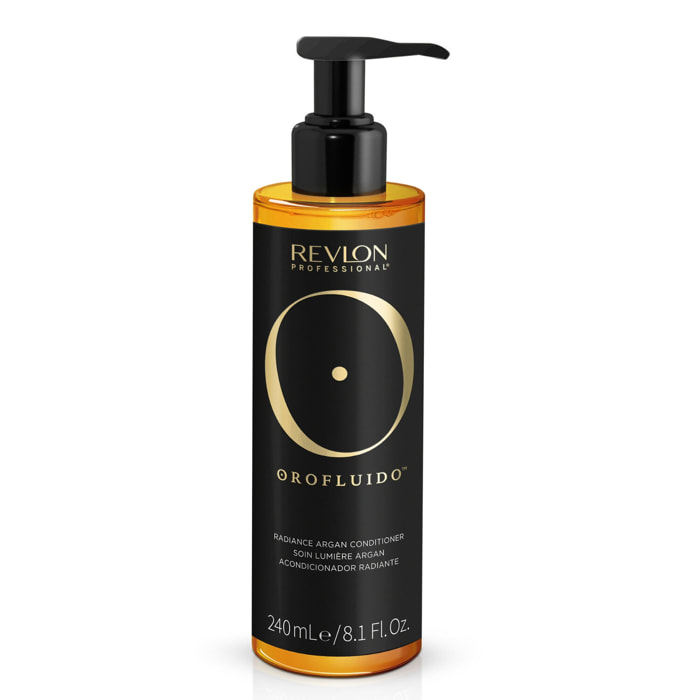 OROFLUIDO™ - Après-shampoing Illuminateur à l’Huile d’Argan - Cheveux Secs 240 ml