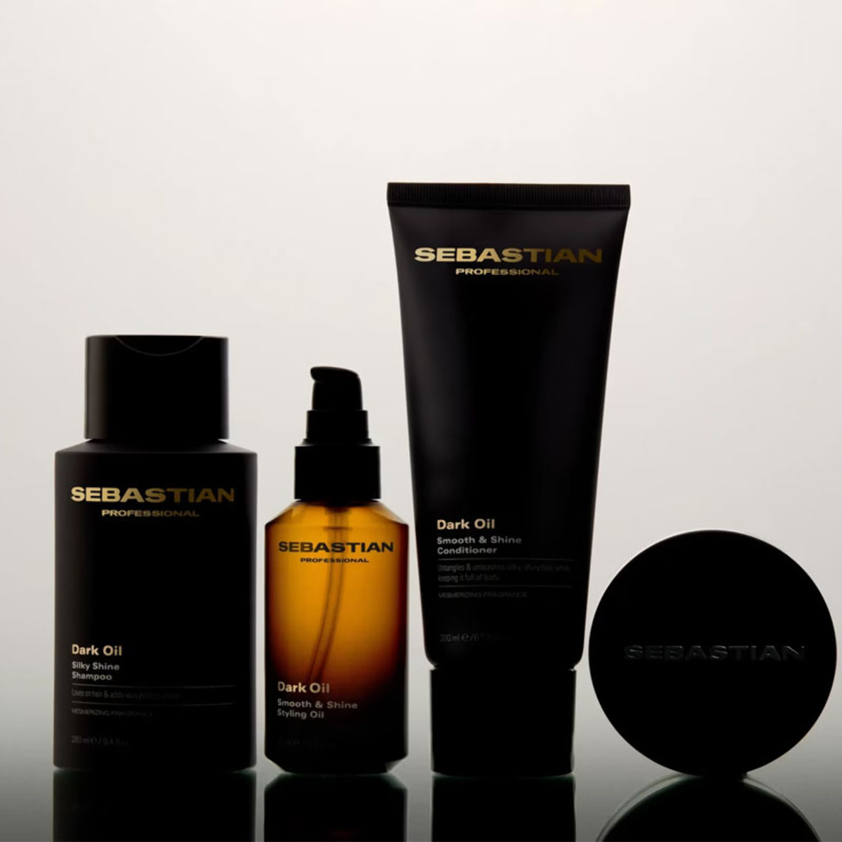 SEBASTIAN Kit Dark Oil Shampoo 280ml + Conditioner 200ml + Elixir Serum 140ml