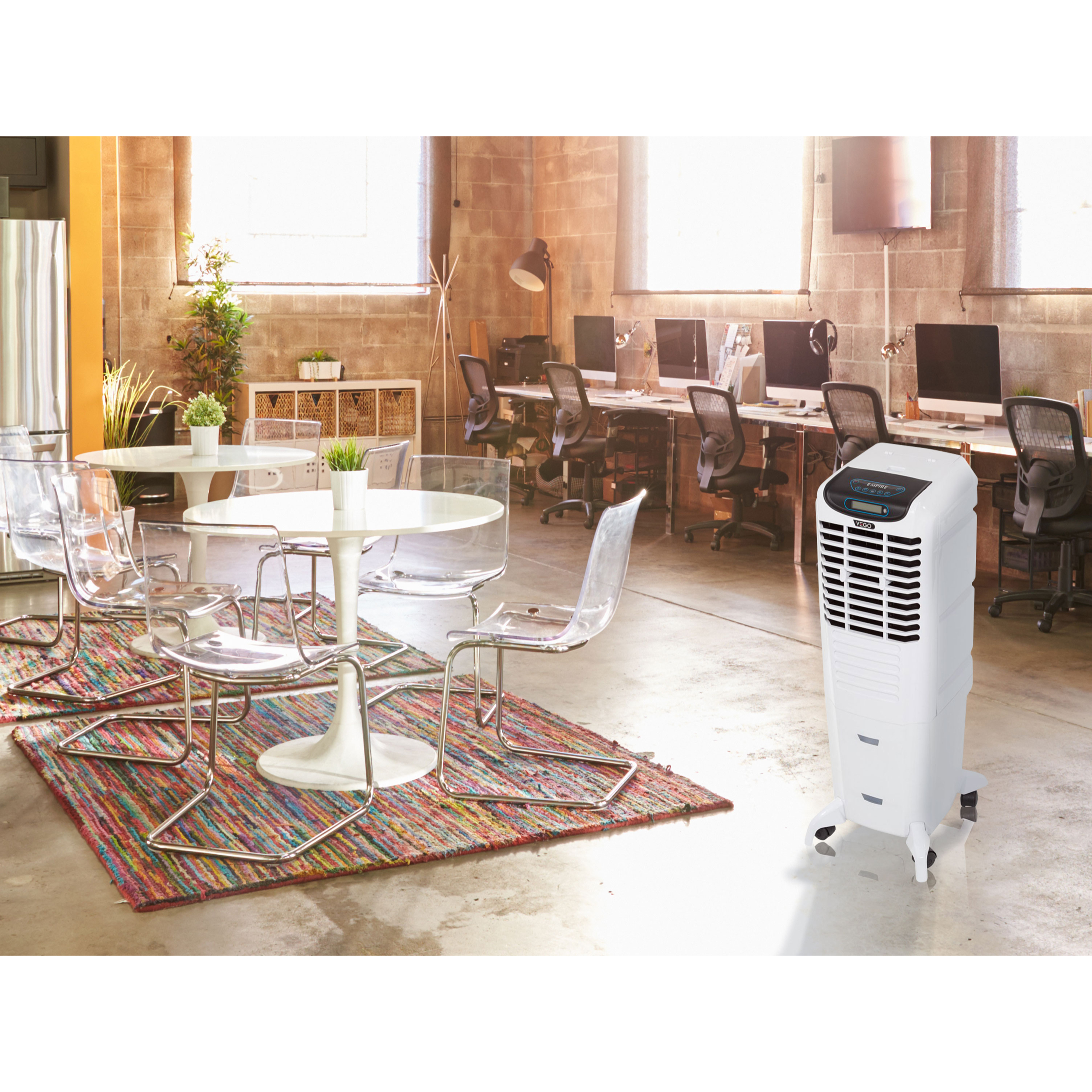 Rafraichisseur d'air par évaporation à débit élevé avec purificateur