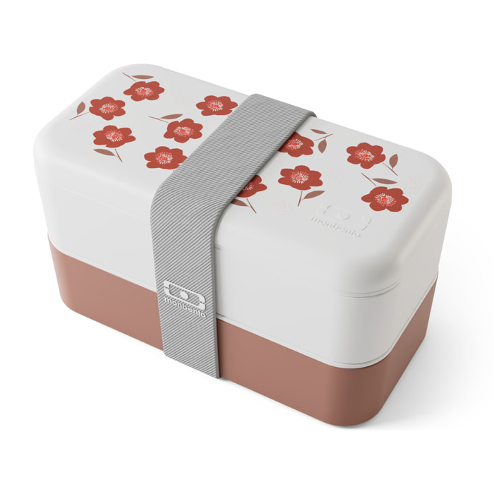 Lunch box 2 compartiments Original 1L Made in France Rose Poppy
