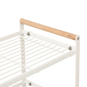 Etagère 2 niveaux Balm blanc L33cm