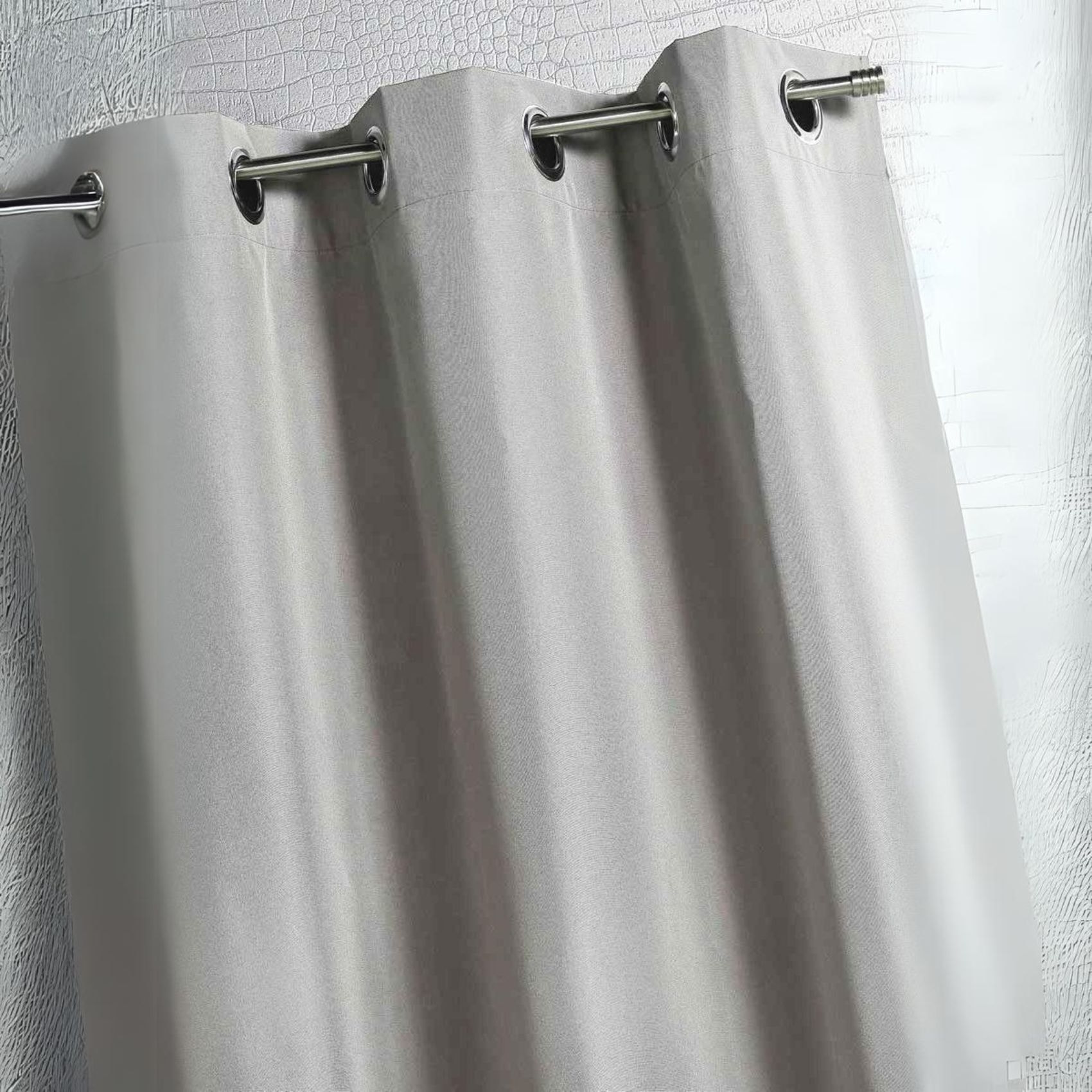 Rideau d'extérieur en tissu déperlant - Argent