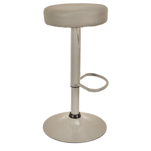 Tabouret De Bar Reglable Mumford Gris - Lot De 2