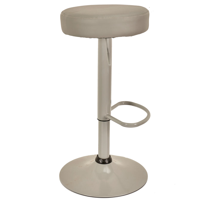 Tabouret De Bar Reglable Mumford Gris - Lot De 2