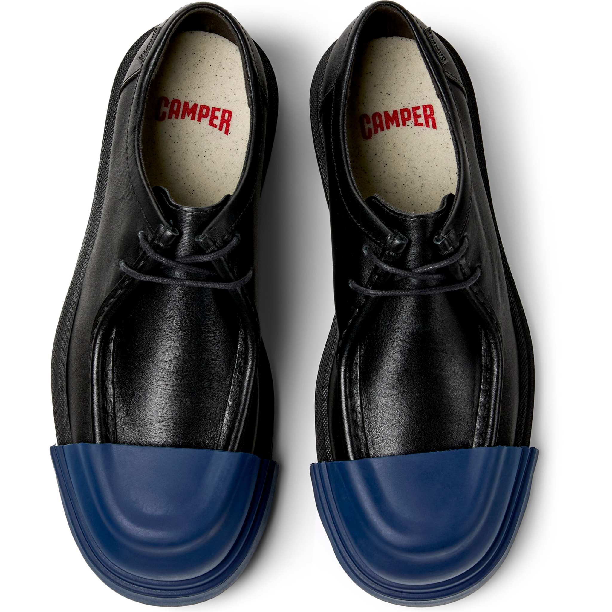 Zapatos de cordones - CAMPER Junction - Negro - Cuero liso