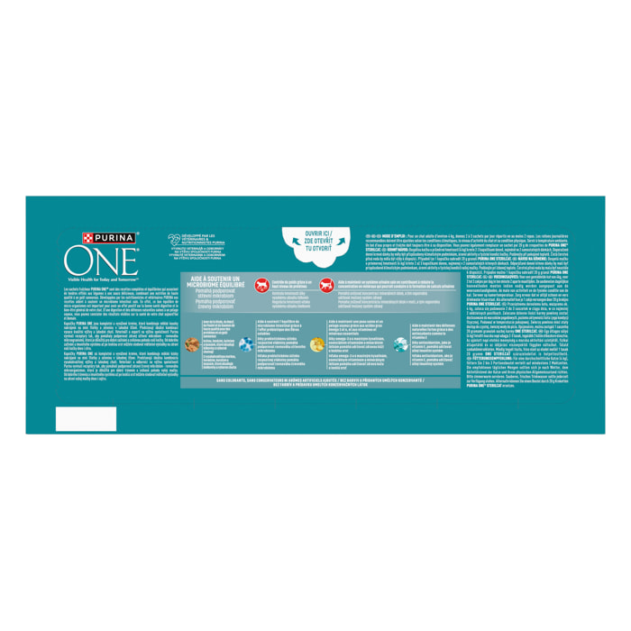 PURINA ONE Chat Stérilisé Multivariétés 40x85g