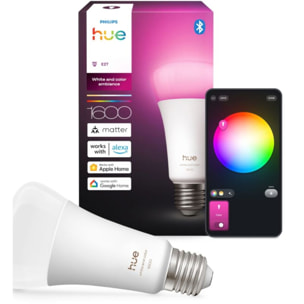 Ampoule LED connectée PHILIPS HUE W&C E27 100W