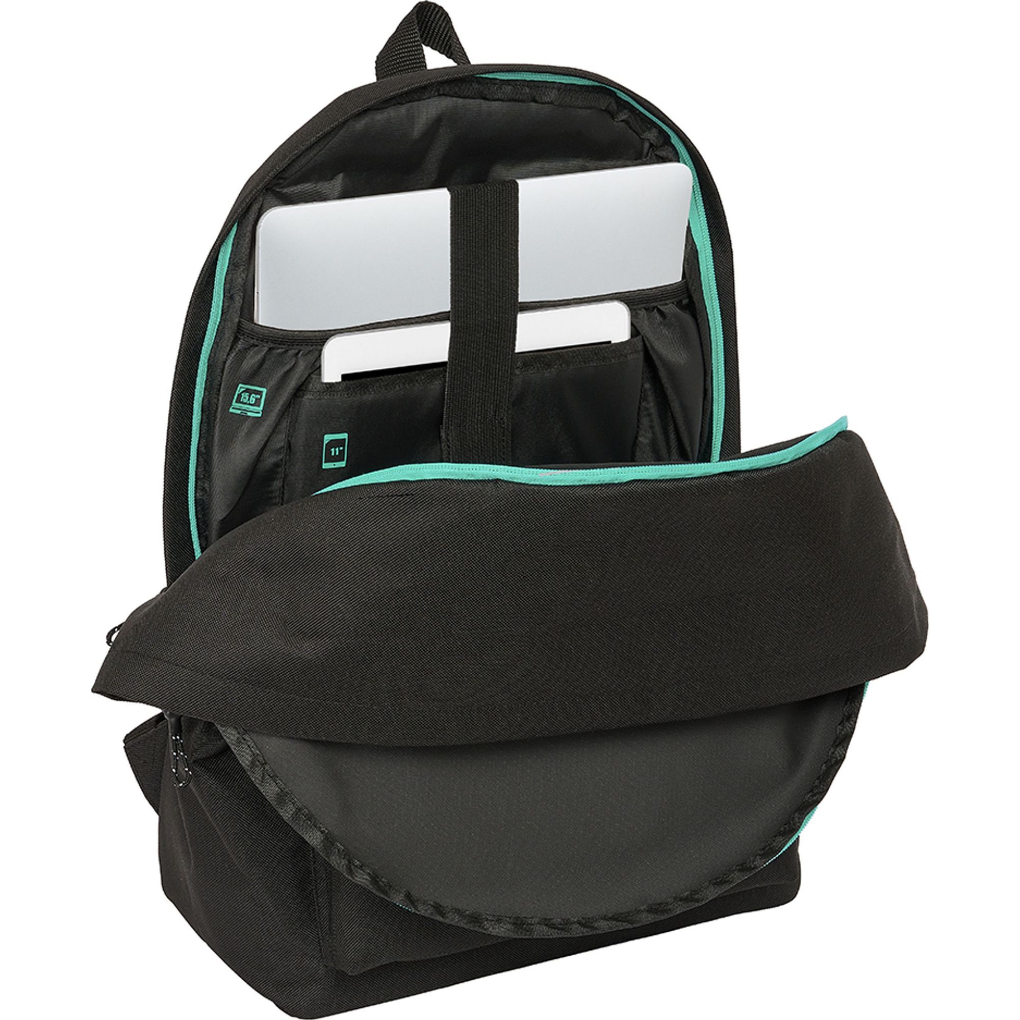 Mochila doble para portatil 15,6"+usb kings league "el barrio"