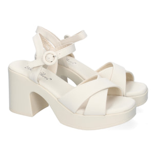 Sandalia de Tacón para Mujer Comodas y Elegantes, Diseño Moderno con Tiras Cruzadas en la Pala