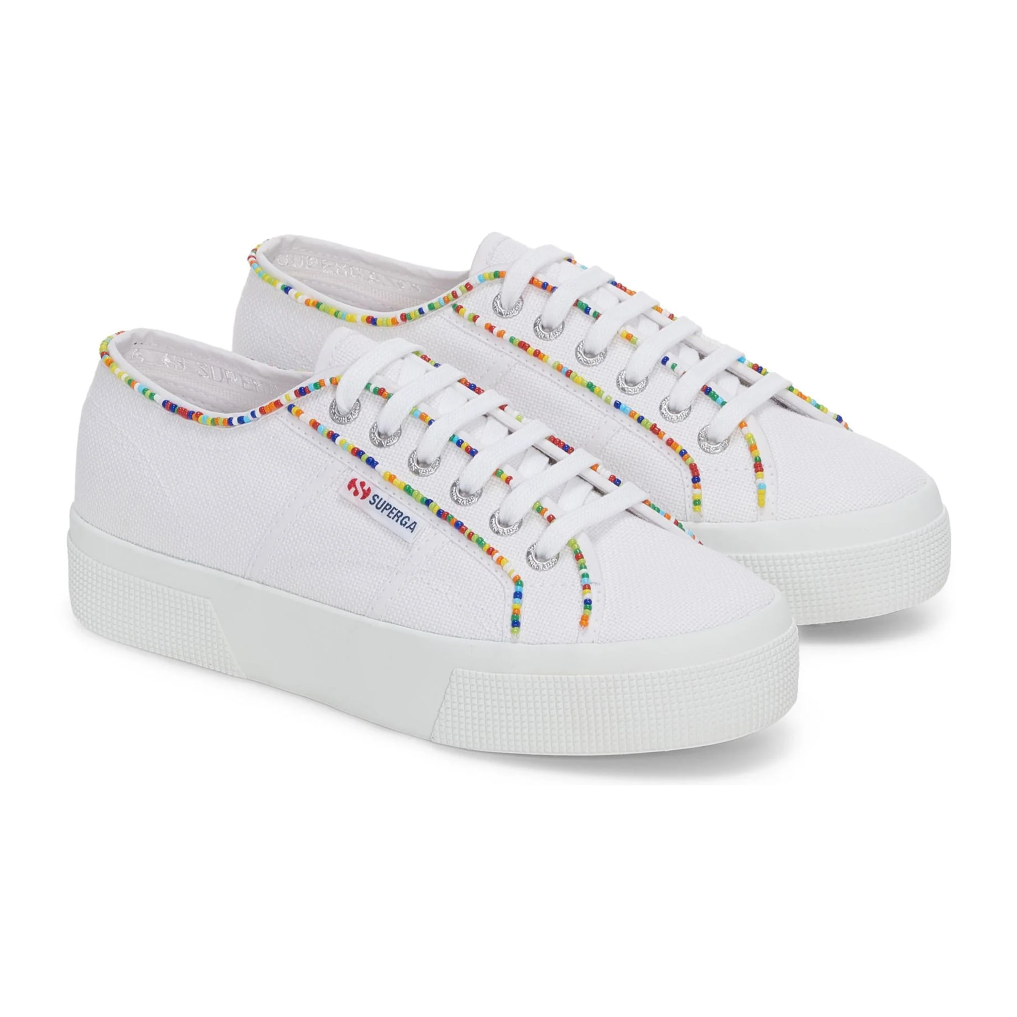 Superga - Scarpe da donna Donna Bianco - 2740 MULTICOLOR BEADS
