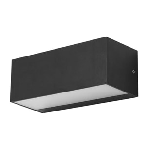 FORLIGHT Ara big aplique exterior de empotrable de pared para bombilla E27 en color gris