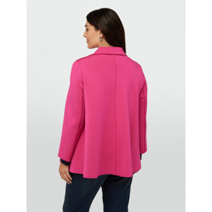 Fiorella Rubino - Cappotto leggero in scuba - Fucsia