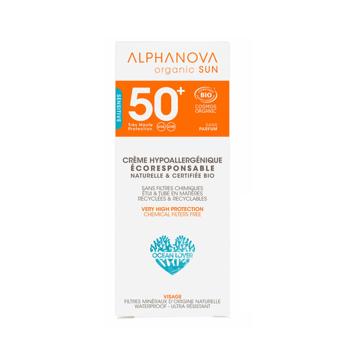 Sun SPF50+  - Crème Solaire Visage 50 ml