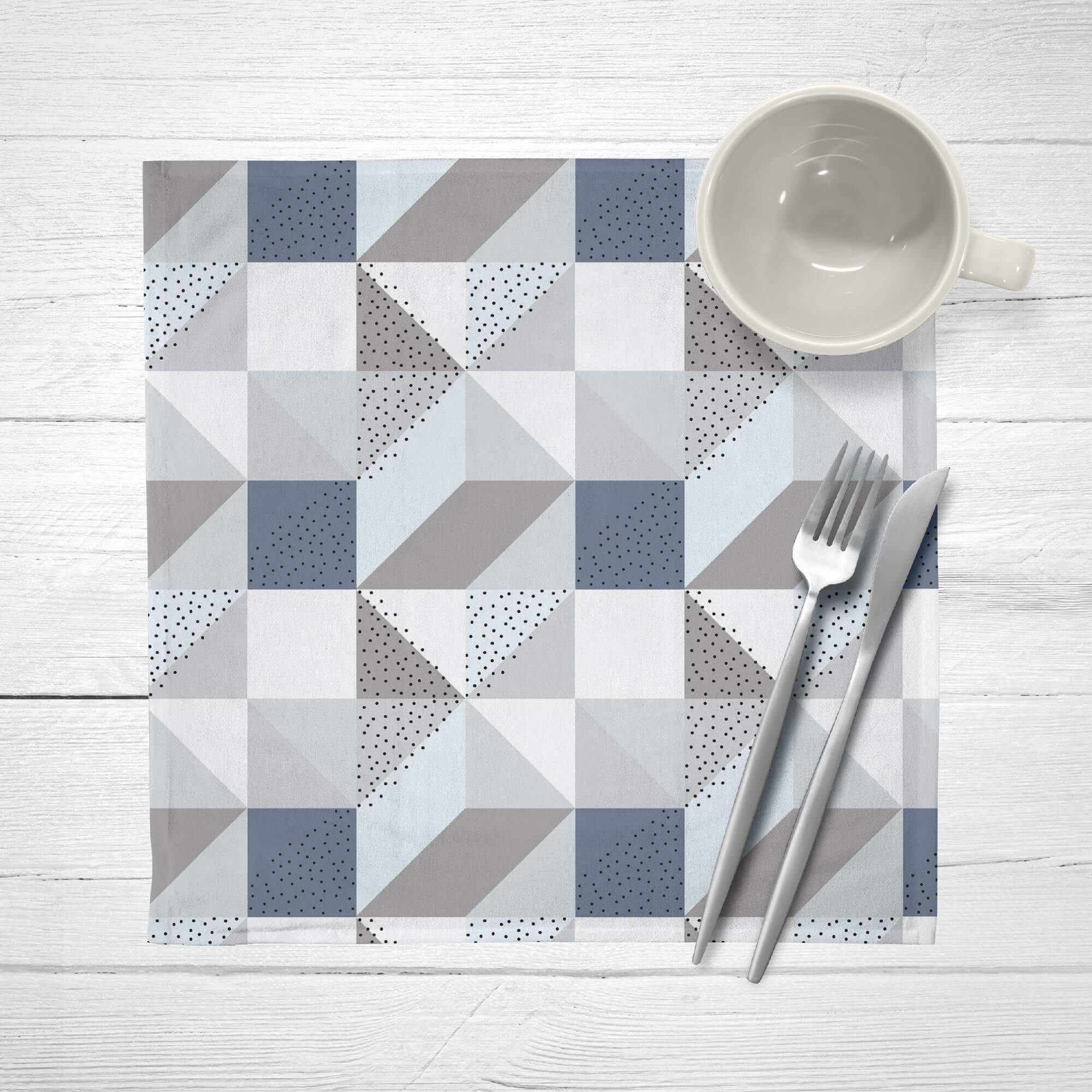 Pack de 2 serviettes 0318-124 100% coton 45x45 cm